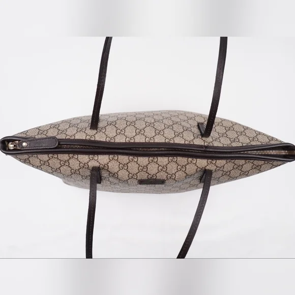 ❌️❌️SOLD❌️❌️BS48 ❣️ Gucci GG Supreme Monogram Medium Zippered 2 Way Tote - Picture 11 of 15